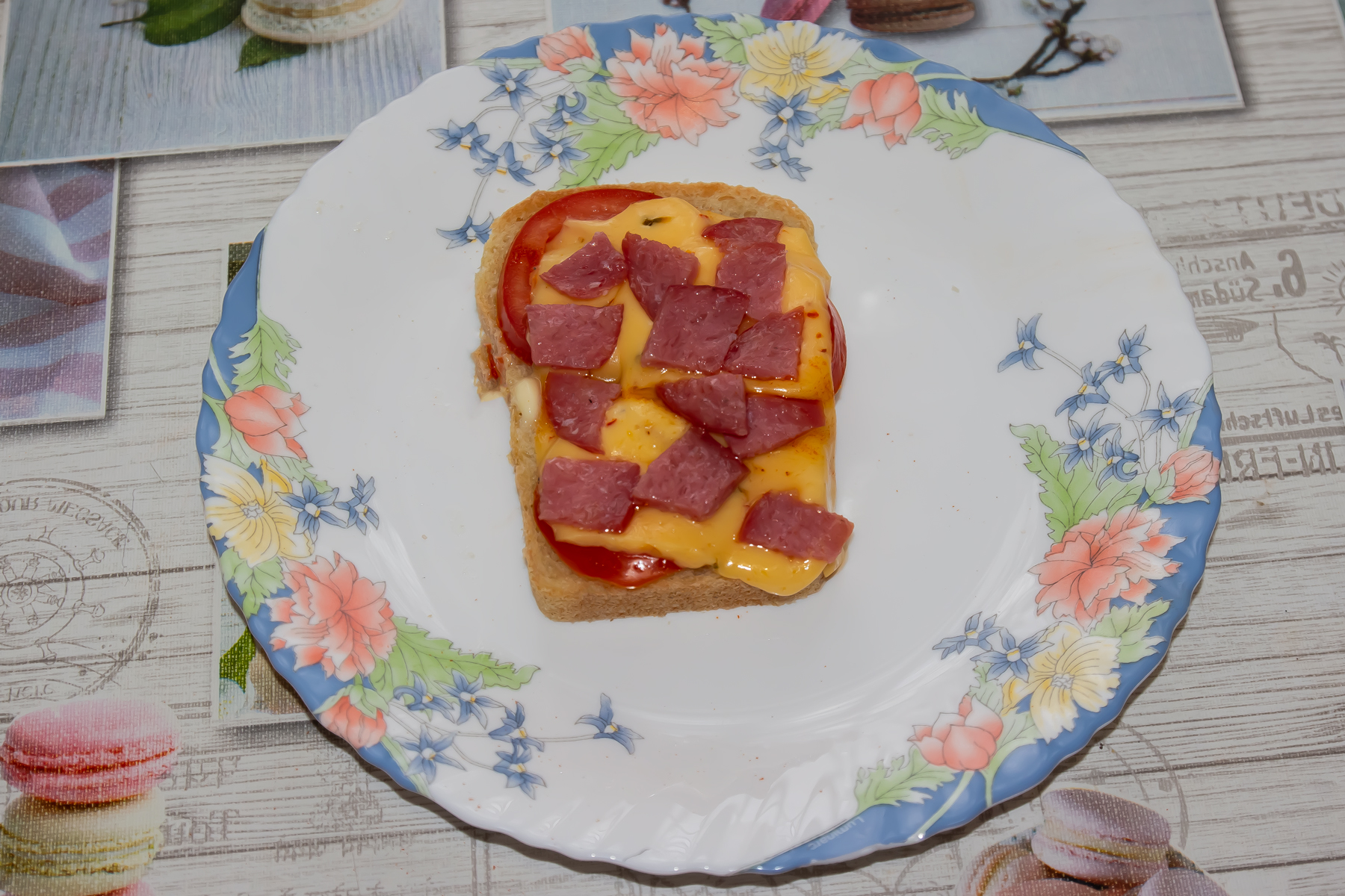 Горячий бутерброд "Пицца"