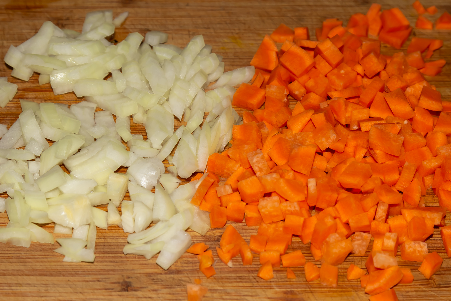 нарезанные овощи по рецепту Суп с киноа 