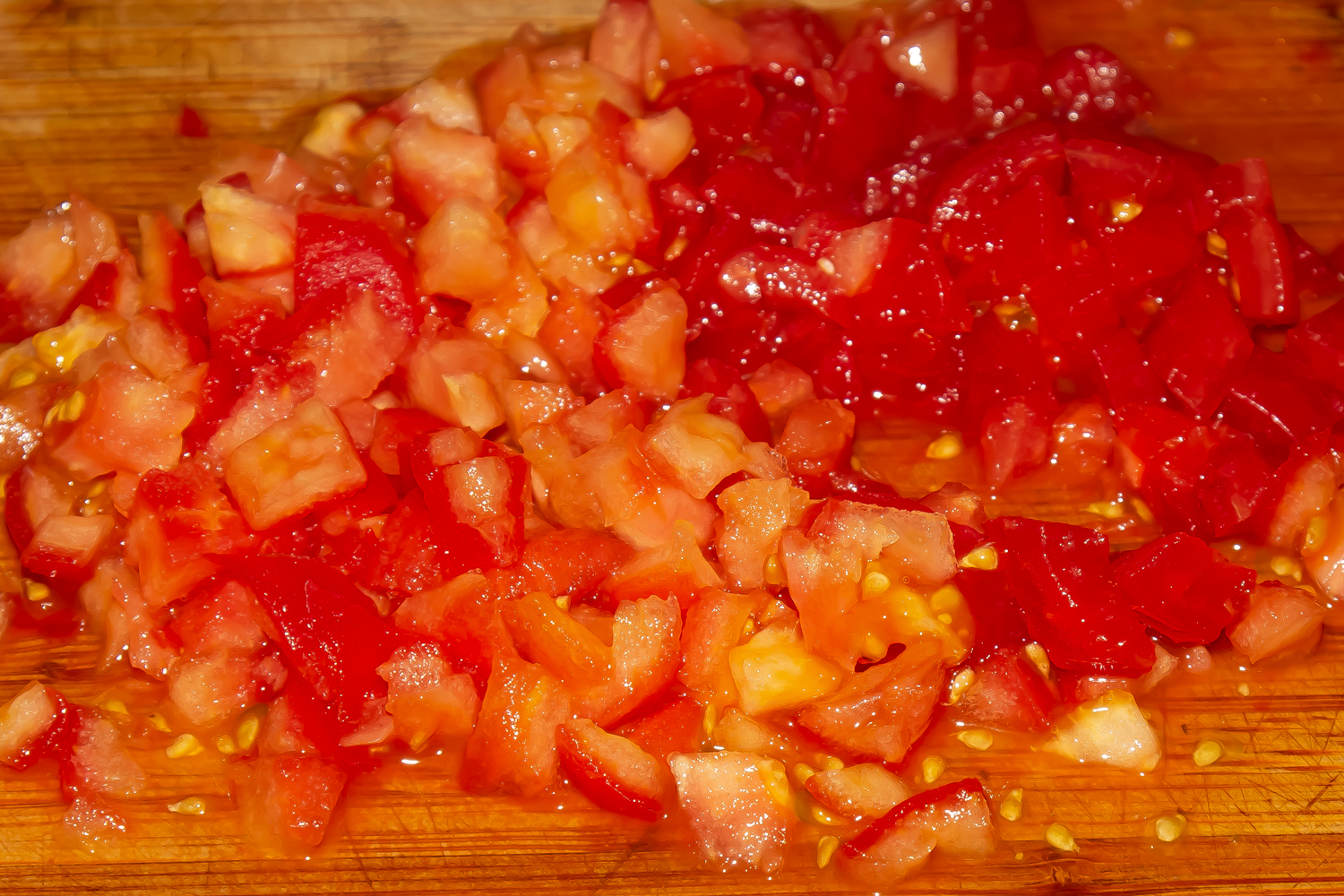 измельченные помидоры по рецепту Суп с киноа 