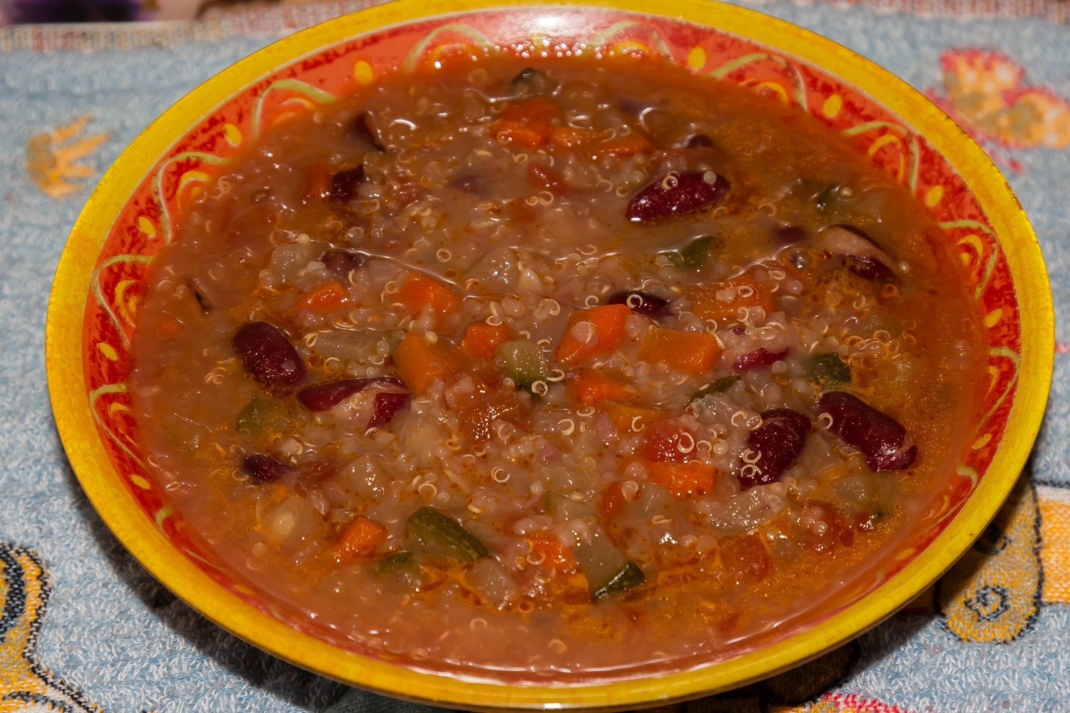 Суп с киноа 