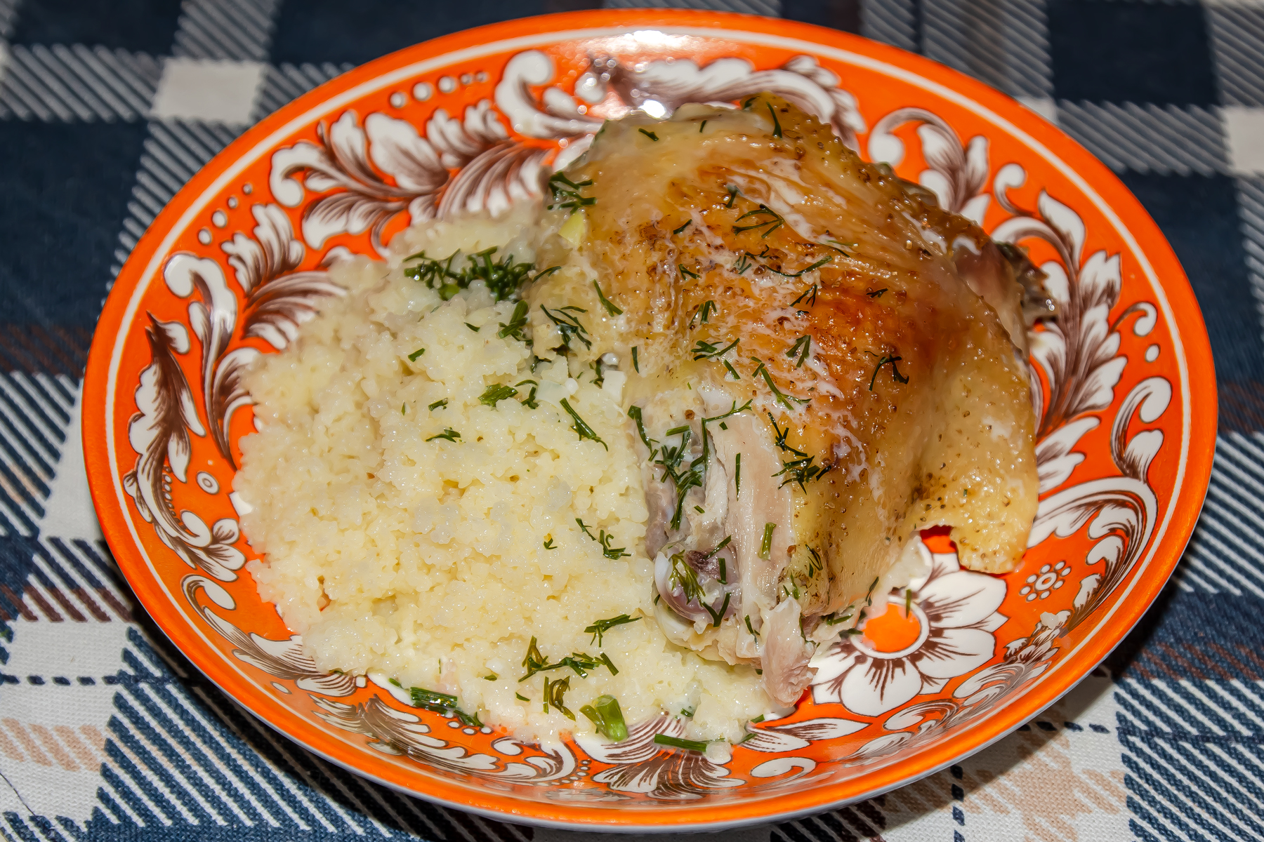 Шкмерули с молочным соусом