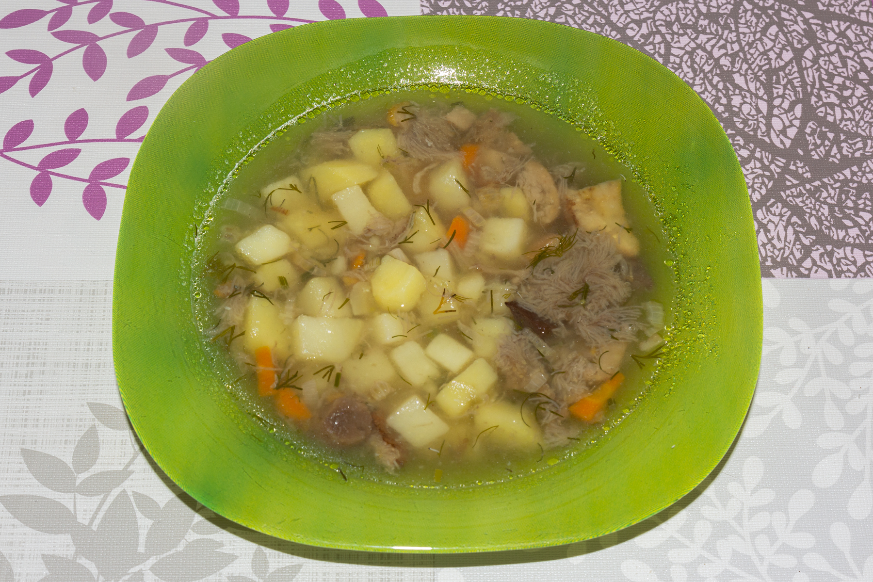 Грибной суп с картофелем