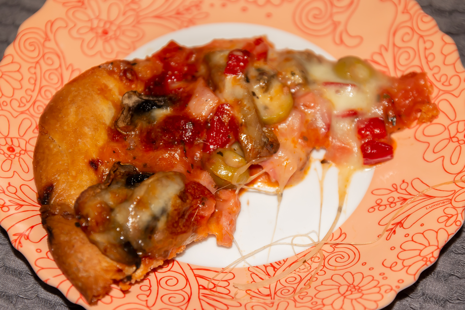 Фото к рецепту Пицца с ветчиной и грибами Пицца с ветчиной и грибами