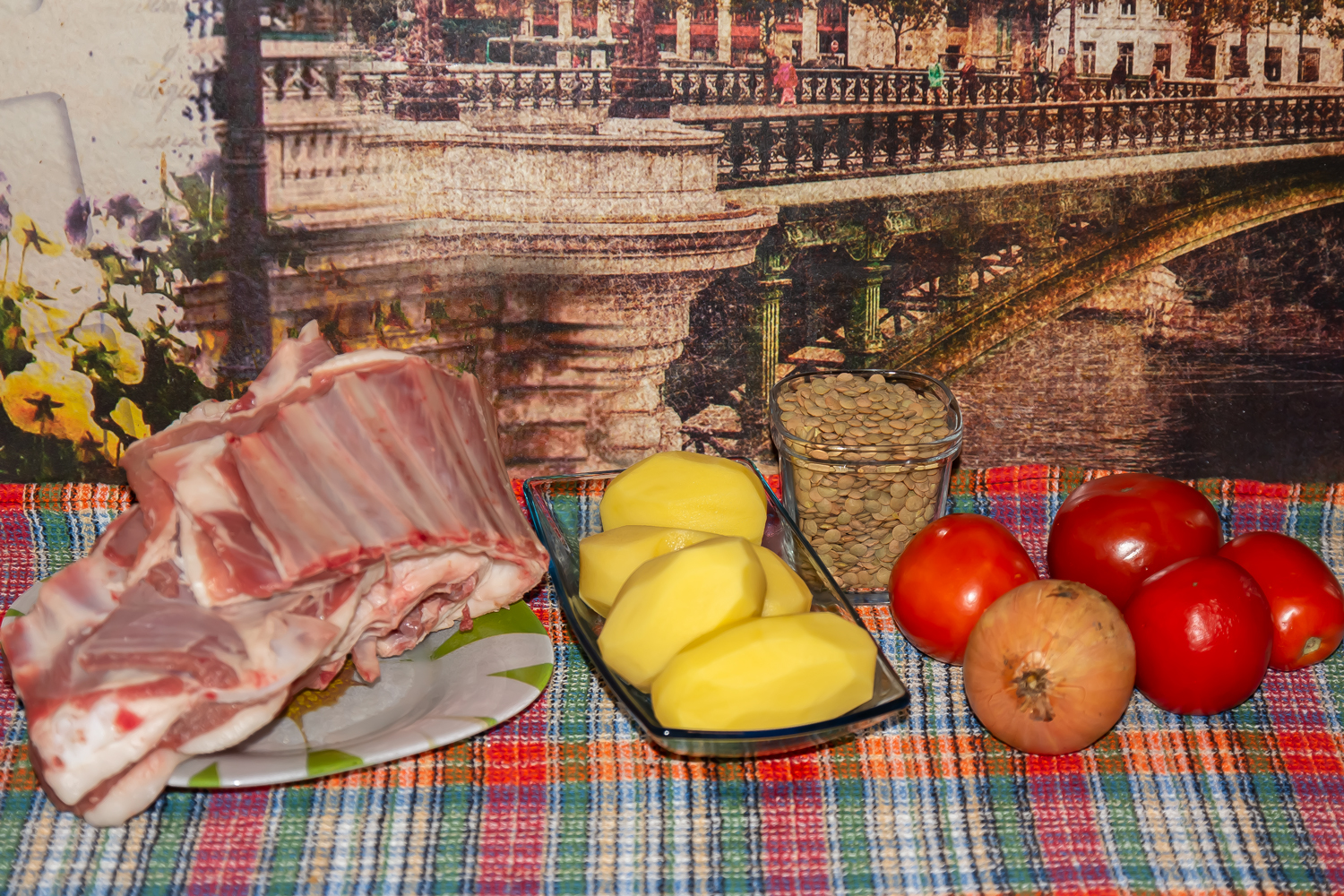 продукты для рецепта суп с бараньими ребрышками и чечевицей ингредиенты для рецепта суп с бараньими ребрышками и чечевицей