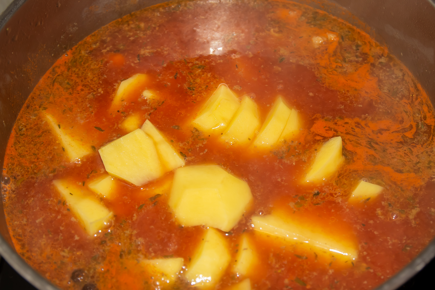 картофель со свининой по рецепту Картошка с мясом тушеная в кастрюле