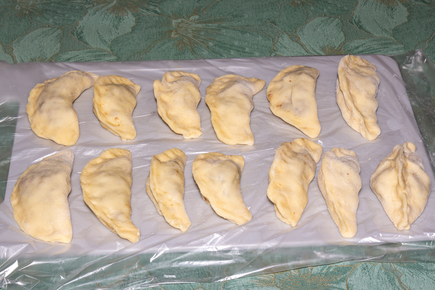 сформированные вареники по рецепту Вареники с печенью