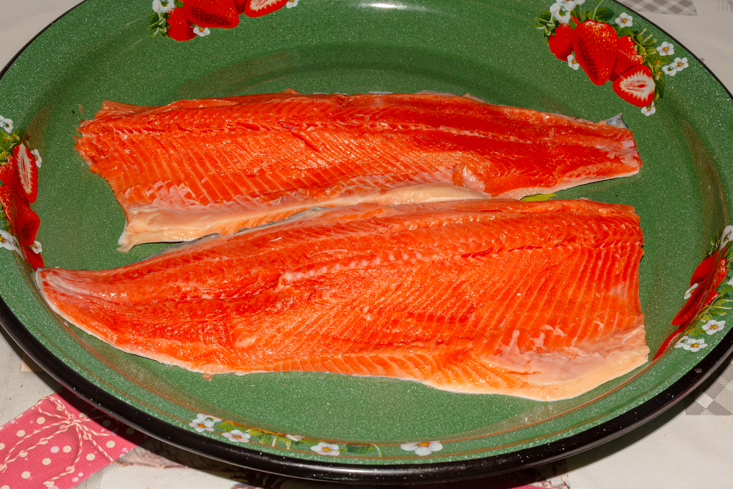 филе для рецепта Соленая норвежская семга