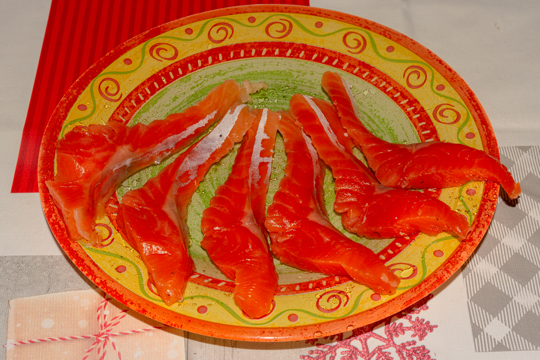 Соленая норвежская семга